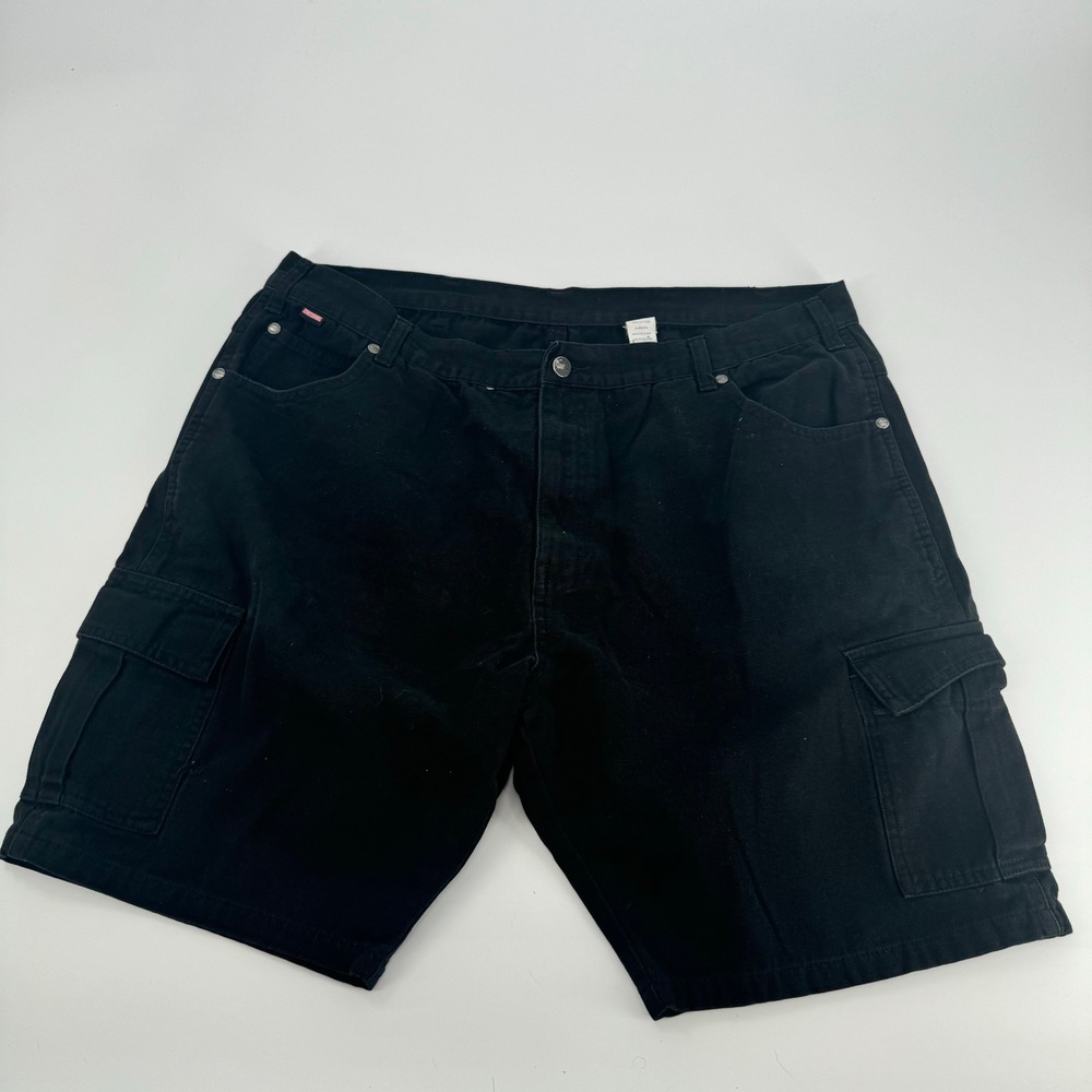 Craftsman‎ Mens Black Cotton Cargo Shorts Utility Workwear Size 42